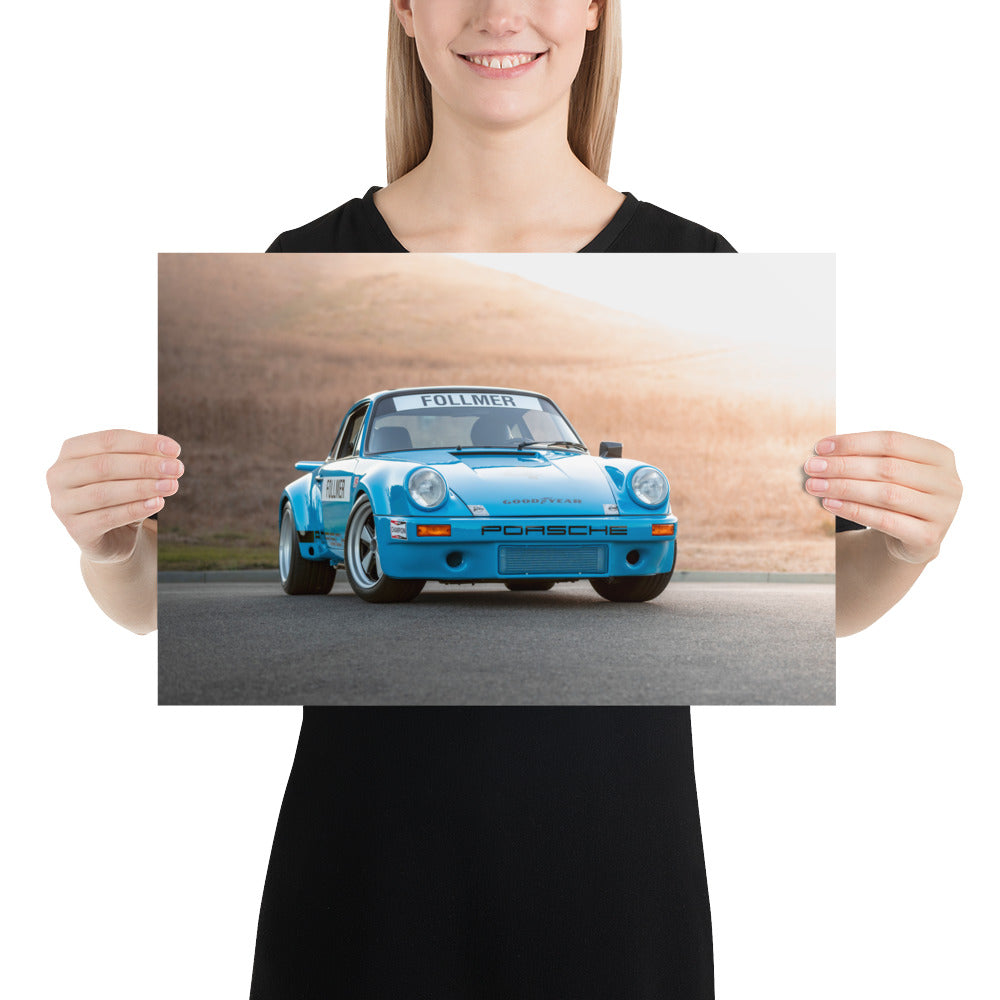 1974 Porsche 911 RSR IROC Tribute Poster